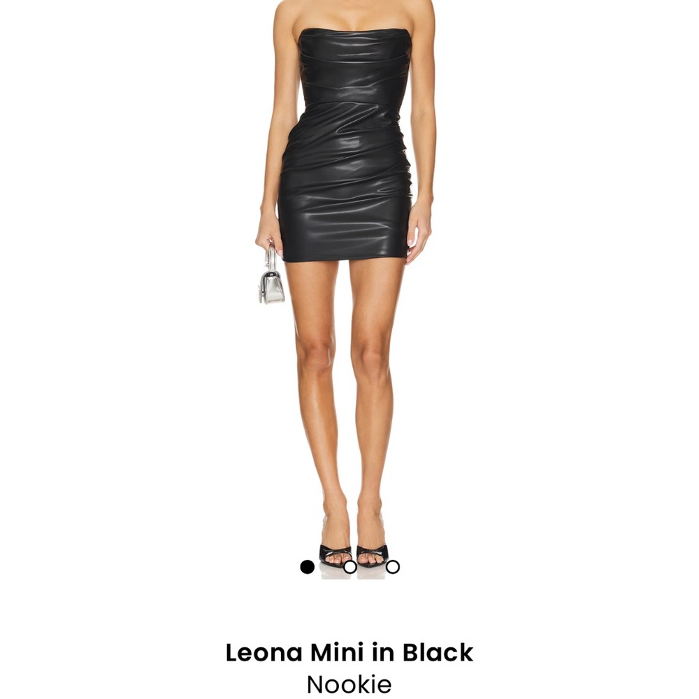 Nookie Strapless Black Mini Dress